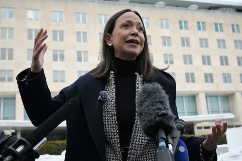 María Corina Machado: “Estamos trabajando para facilitar una transición real” tras reunirse con Marco Rubio en Washington