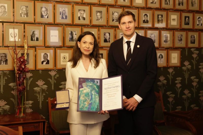Instituto Nobel confirma filtración del Nobel a María Corina Machado pero no puede determinar cómo ocurrió